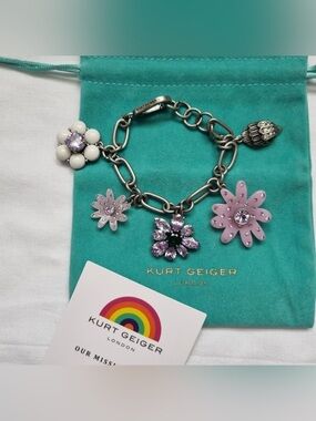 S Kurt Geiger DAISY CRYSTAL BRACELET NWOT Retails $155